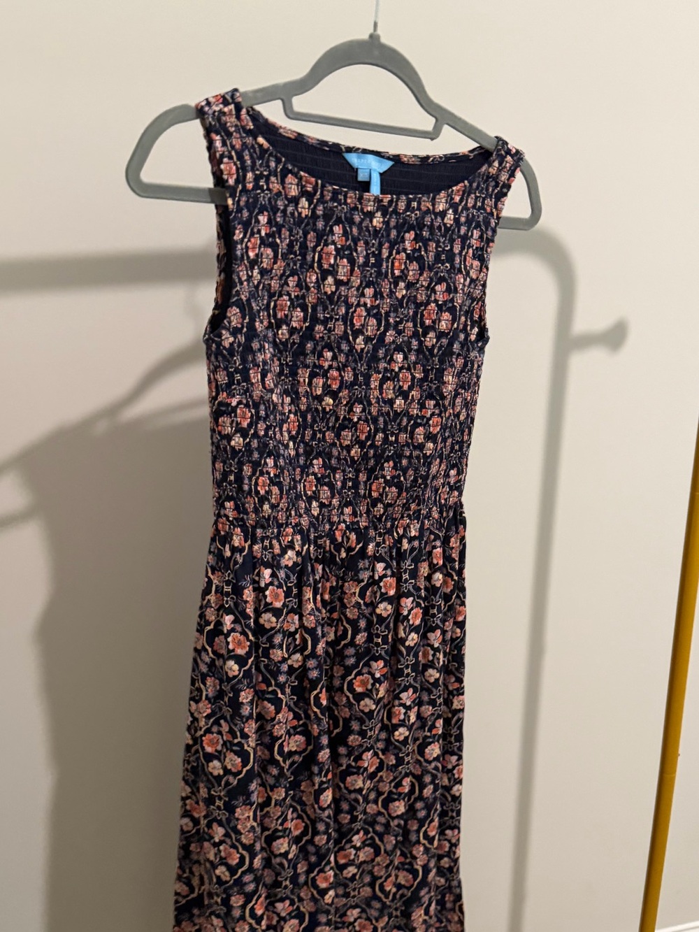 Draper James Sleeveless Floral Midi Dress with pockets
